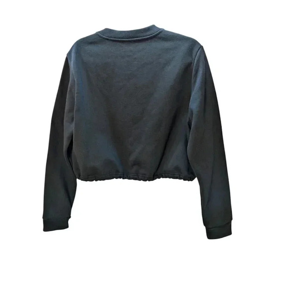 P.E.NATION Black Replay Logo Print Cropped Sweatshirt w/Drawstring SZ XL Ret$170 - Picture 5 of 6